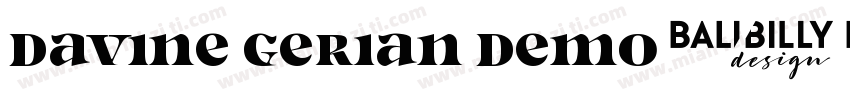 Davine Gerian Demo字体转换